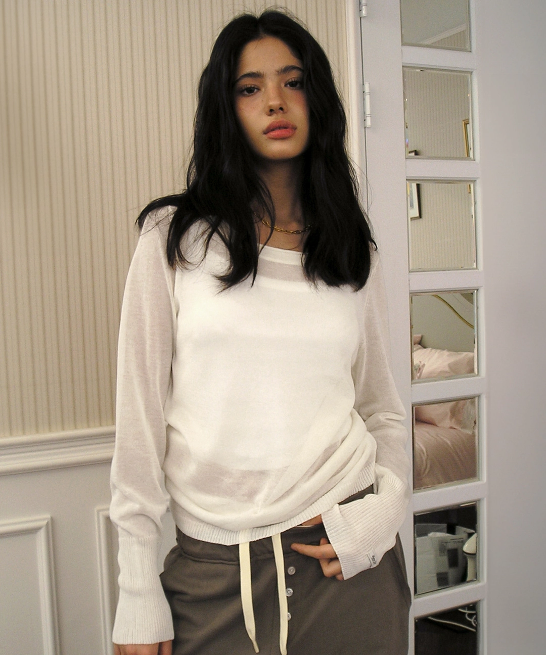 비터셀즈 Dewy Long Sleeve Knit-Ivory 상품 이미지 2