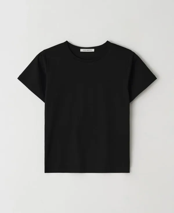 [2차] Silket cotton half t-shirt_BLACK