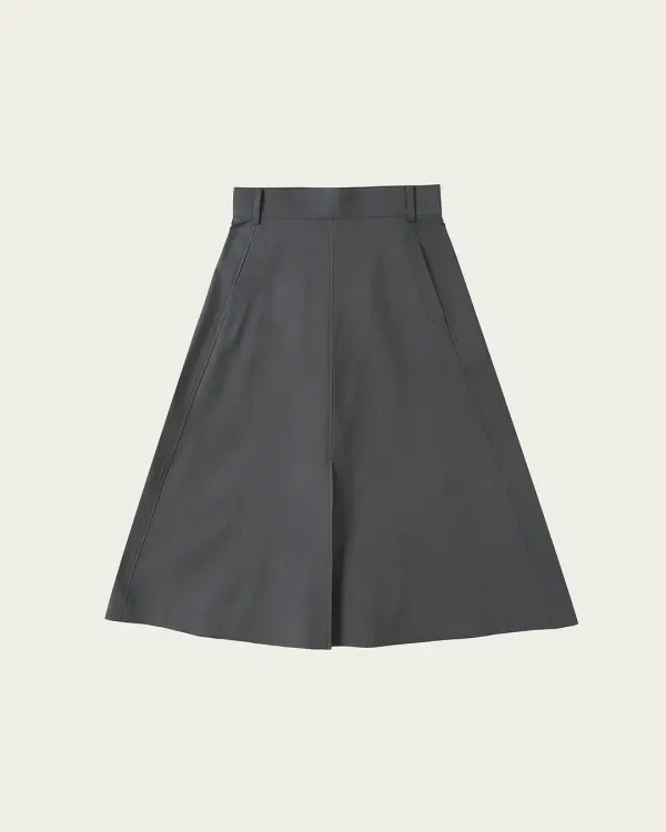 Bella Cotton Skirt - Gray