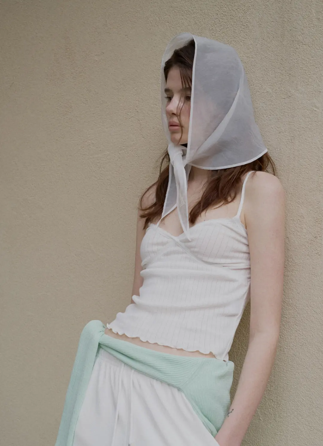 오디에스 33rd 재입고 [Essential] Lily Lace Sleeveless T (Ivory) 상품 이미지 2