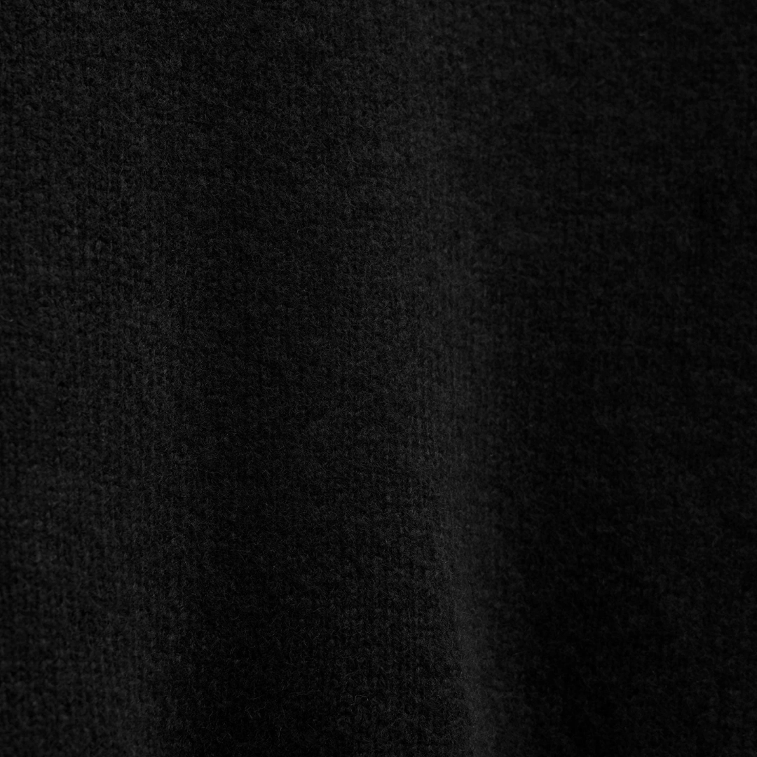 제임스펄스 Lightweight Textured Cashmere Crew - True Black 상품 이미지 3