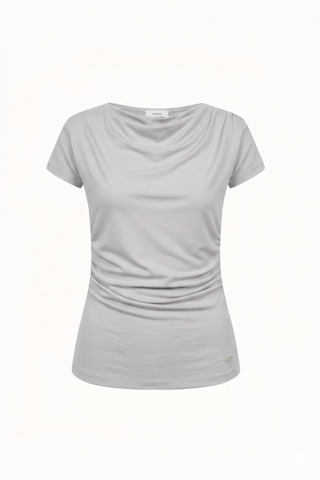 라메레이 Drape Neck Cap Sleeve T-Shirt[LMBFSUTT619]-2color 상품 이미지 1