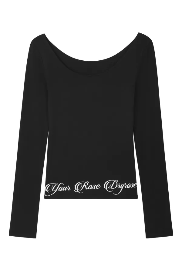 BACK LETTERING TEE (BK)