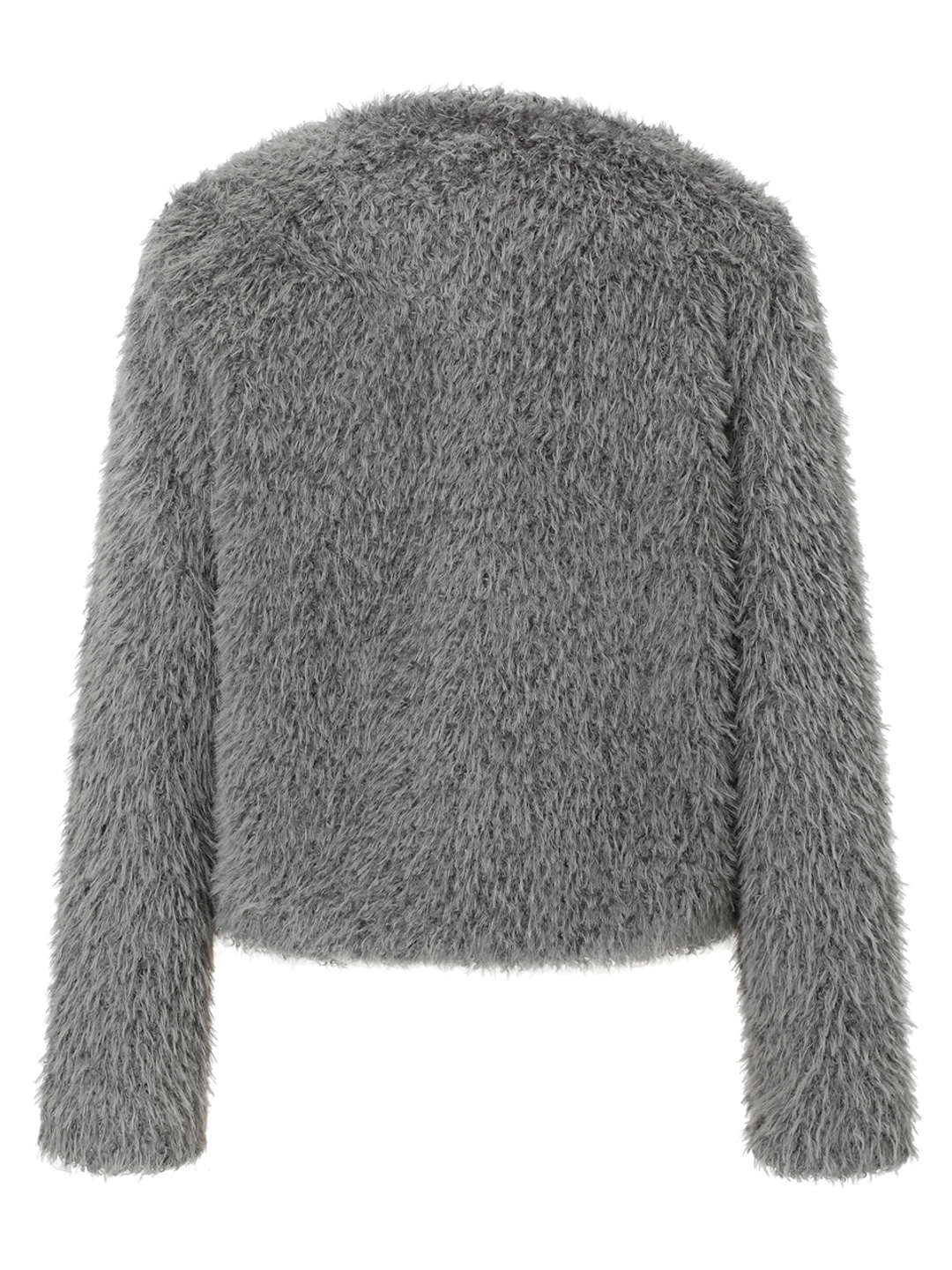 이네기 [2nd Reorder] Feather Fur Cardigan (grey) 상품 이미지 2