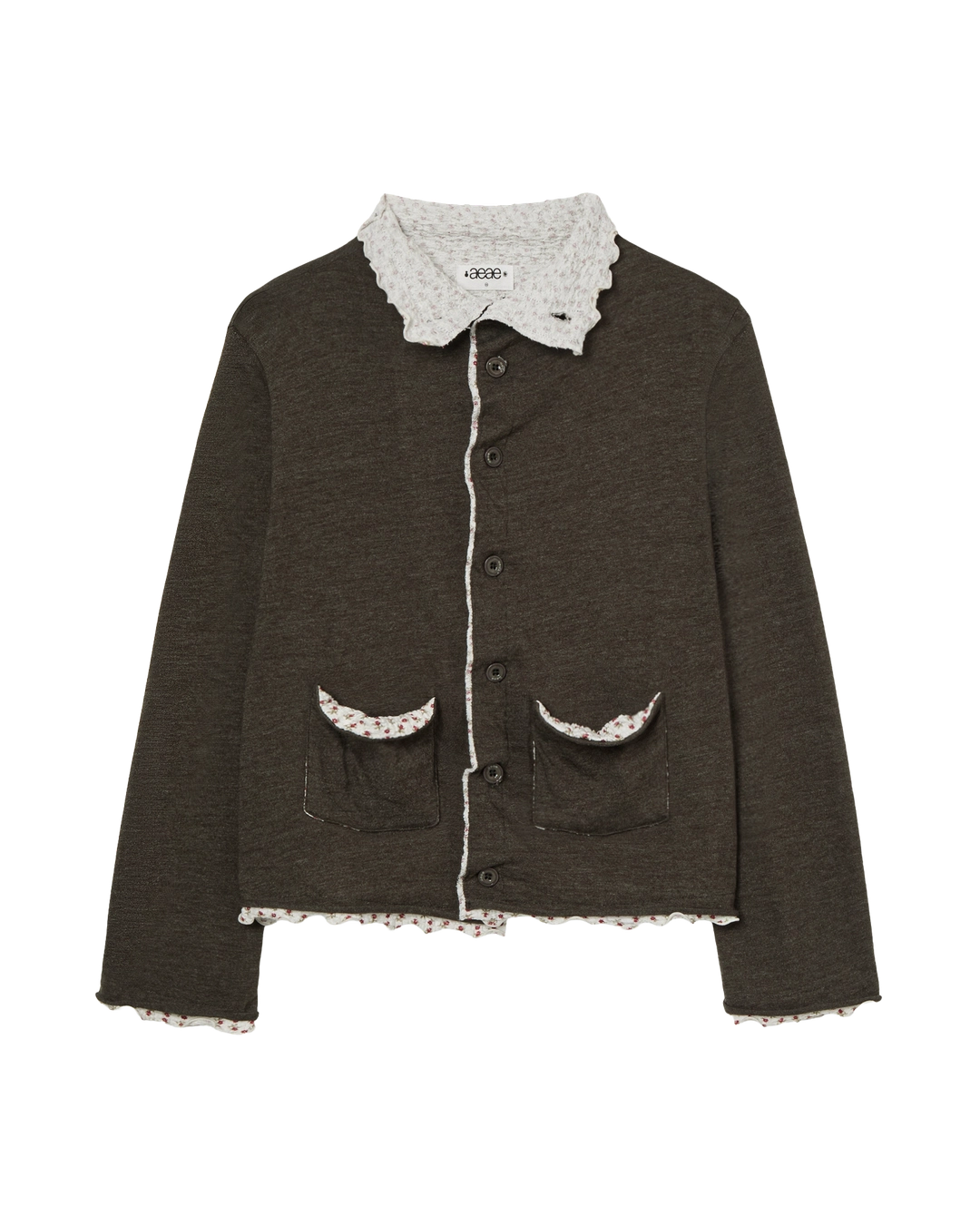 에이이에이이 LAYERED CARDIGAN [KHAKI] 상품 이미지 1