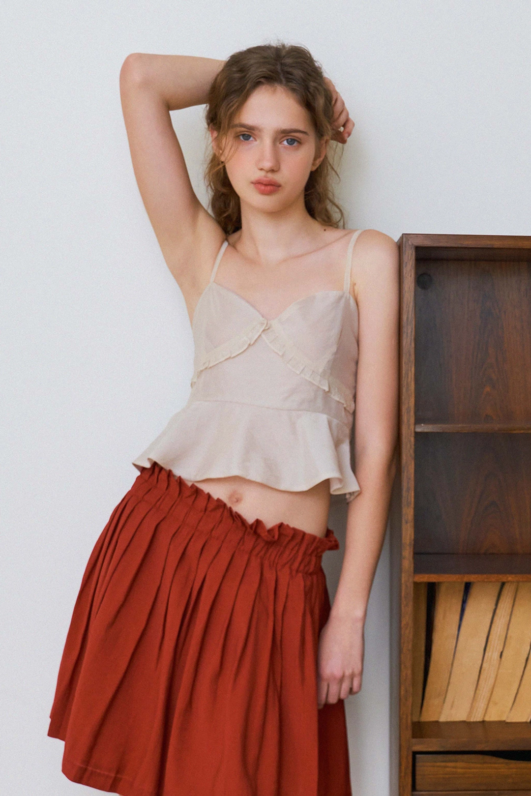 위드아웃썸머 Olive organza blouse_beige 상품 이미지 2
