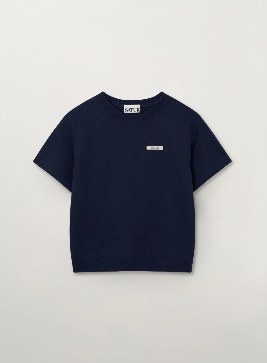 세터 (W) Basic Half Sweatshirt - Navy 상품 이미지 1