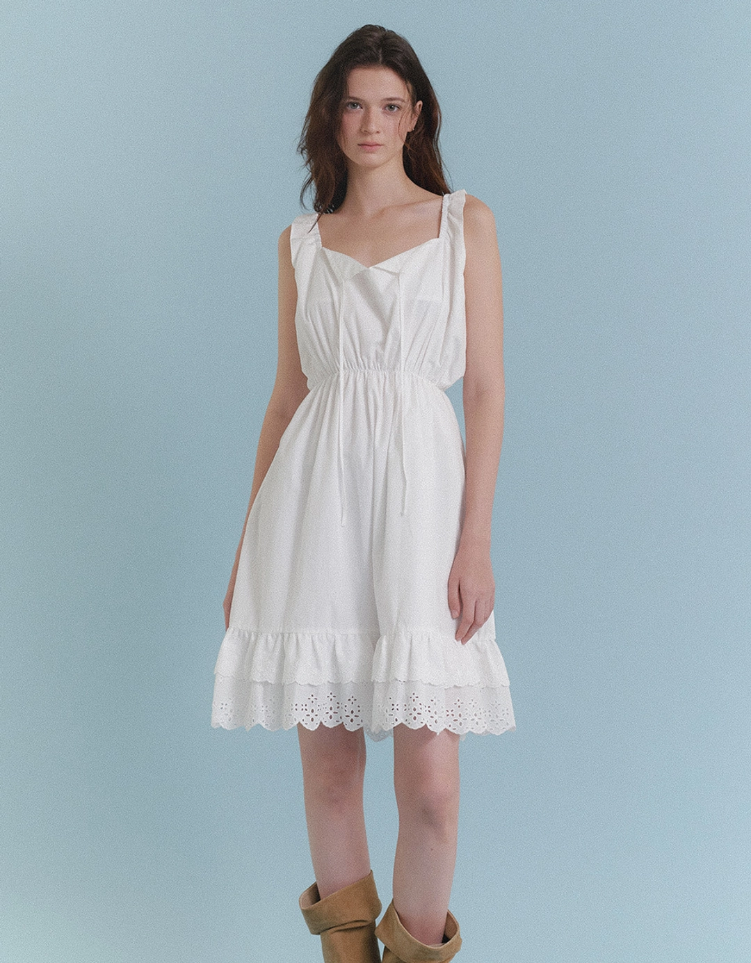 러브어스유 [REFURB] Romantic Lace Dress (White) 상품 이미지 2
