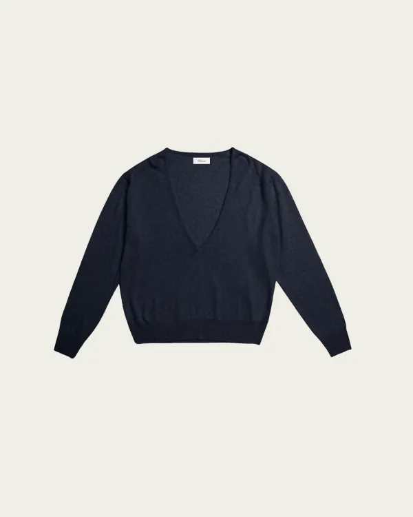 Kind Paper V-neck Knit - Charcoal