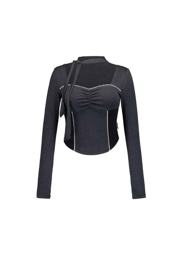 VALENTINE TIE-TOP  [CHARCOAL]
