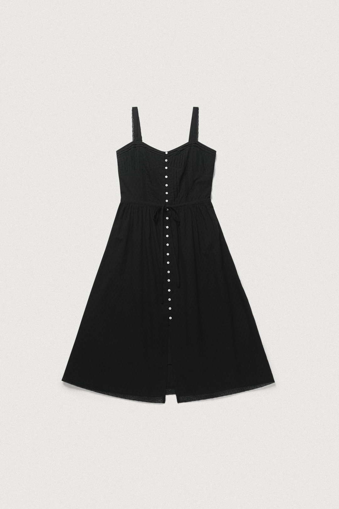샤드라마 FANCY PINTUCK LACE DRESS [BLACK] 상품 이미지 1