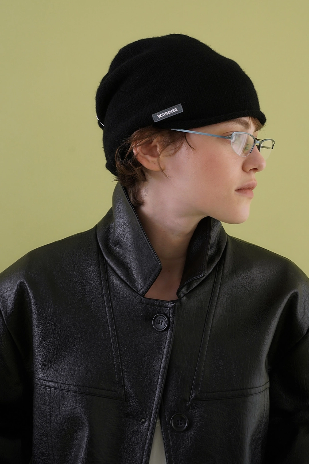 위드아웃썸머 Soft shirring beanie_black 상품 이미지 2