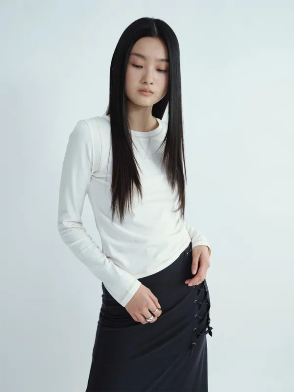 Soft Long Sleeve T-Shirt [Cream]