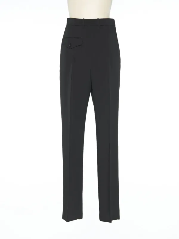 PS25 BLACK FRONT POCKET PANTS