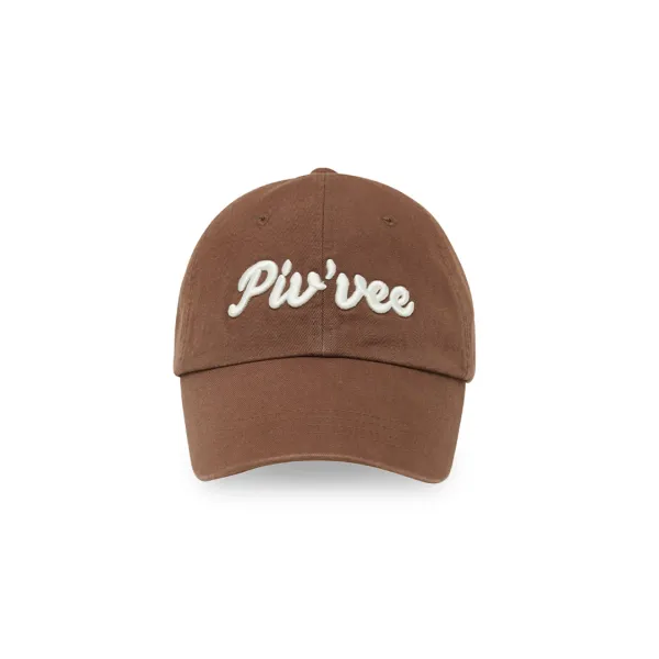 [4차] Logo Embroidered Ball Cap (chocolate brown)