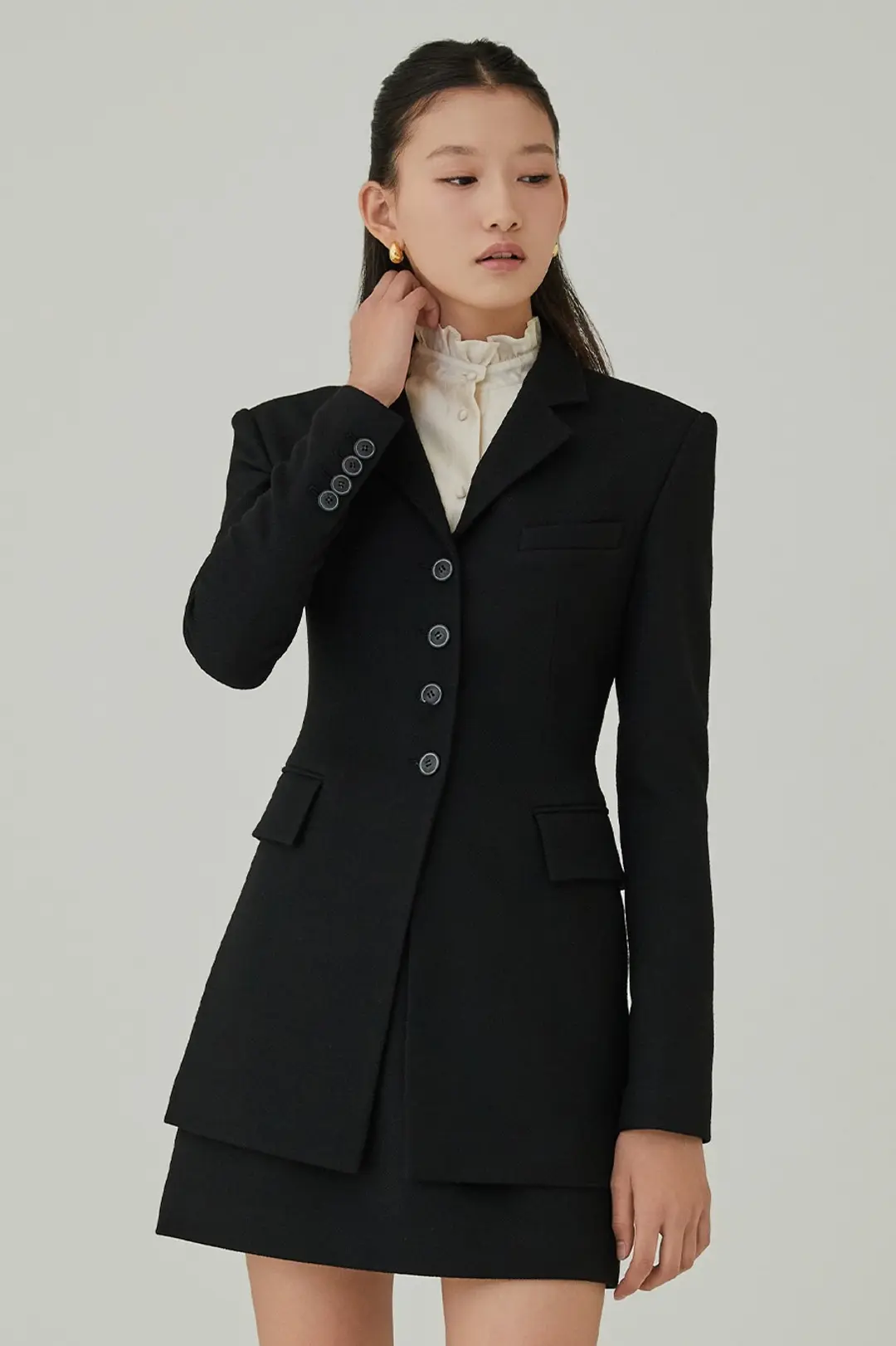 하나보 NO.28 JACKET - BLACK 상품 이미지 2