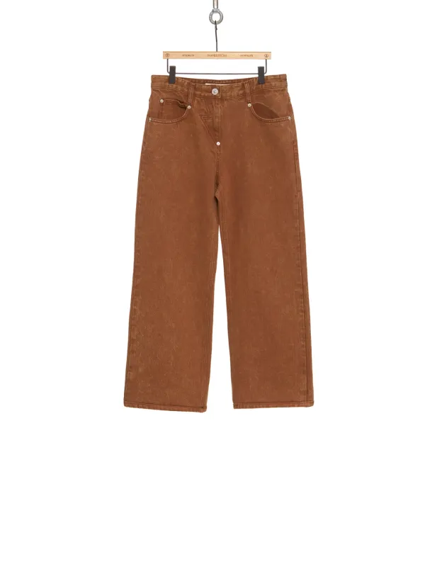 SS26 BROWN STRAIGHT-LEG VINTAGE JEANS