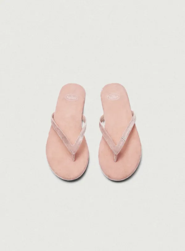 Belua Velvet Flip-Flops_Light Pink