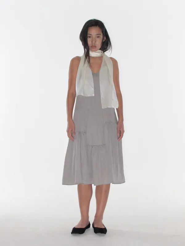 Sander Silver Gray Dress