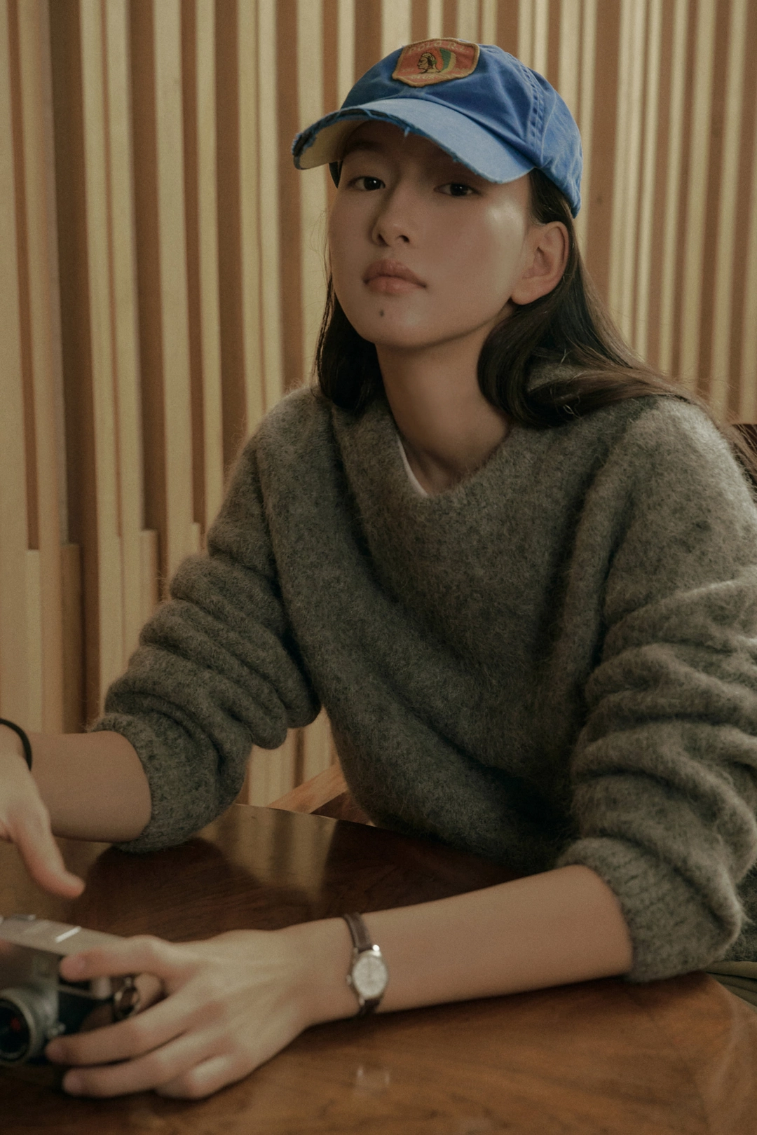 세이지먼트 ALEPH ALPACA ROUND KNIT_GRAY 상품 이미지 2