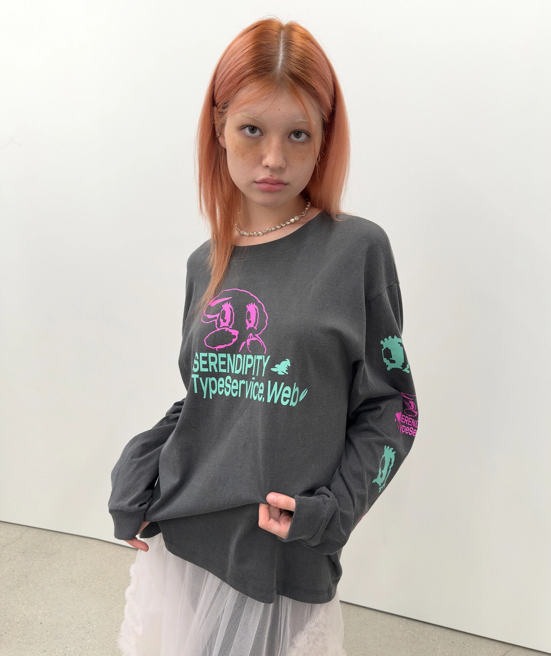 타입서비스 [3차] Pigment Peep Top [Charcoal] 상품 이미지 2