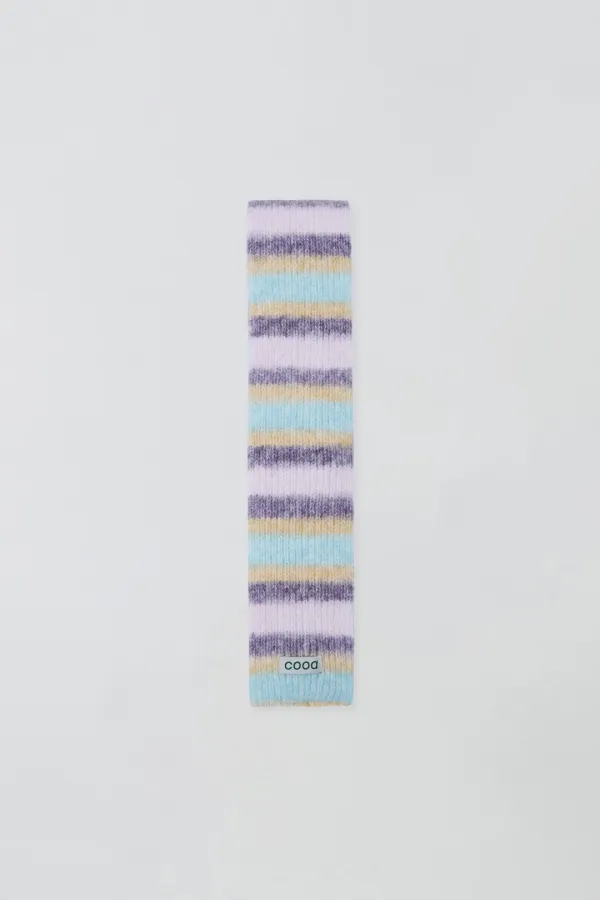 STRIPE MUFFLER_PURPLE & SKY MIX