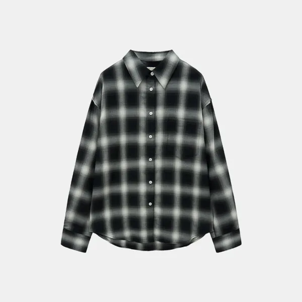 [EXCLUSIVE] SITP5220 KUWAMURA 미스티 체크 셔츠_Black check