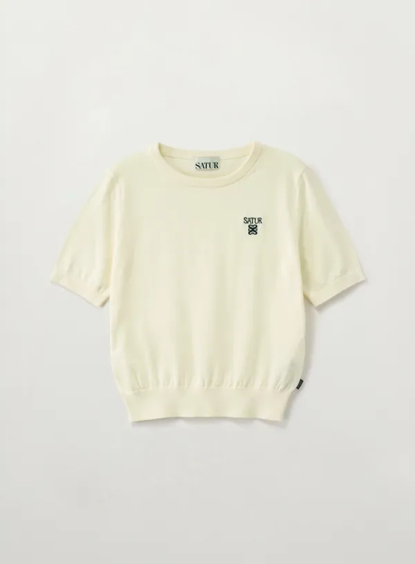 (W) Loren Fine Half Knit - Cream