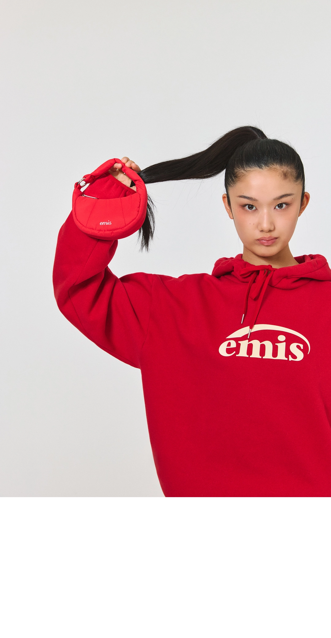 이미스 LOGO HOODIE-RED 상품 이미지 2