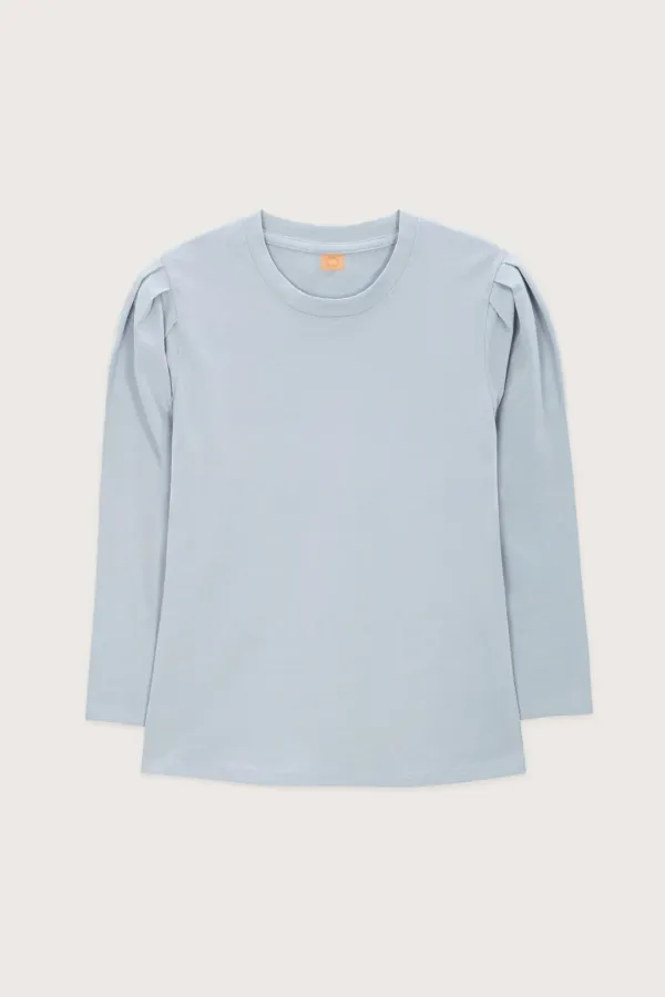 Puff Sleeve T-Shirt (Sky Blue)