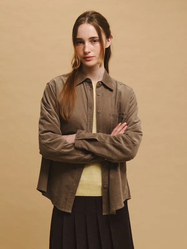 LUNET corduroy shirt_2colors