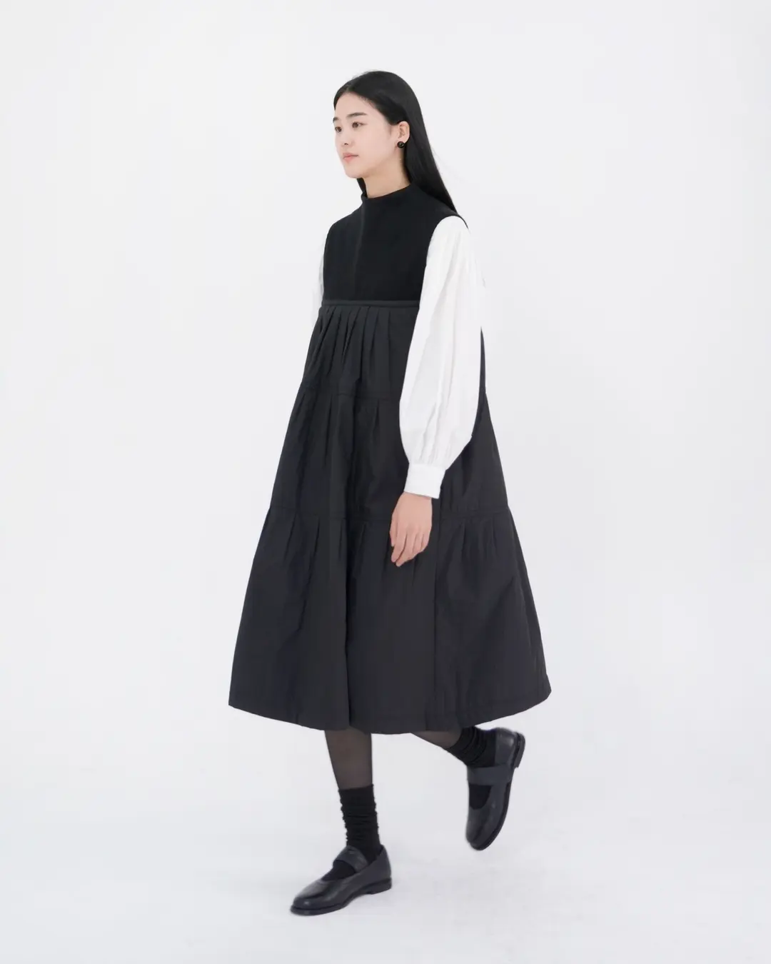 유노이아 knitted lily padding dress 상품 이미지 2