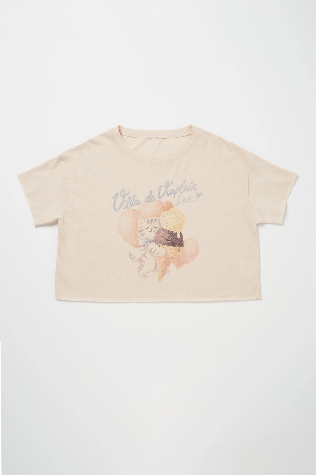 비아플레인 Via Icecream T-shirt (Beige) 상품 이미지 1