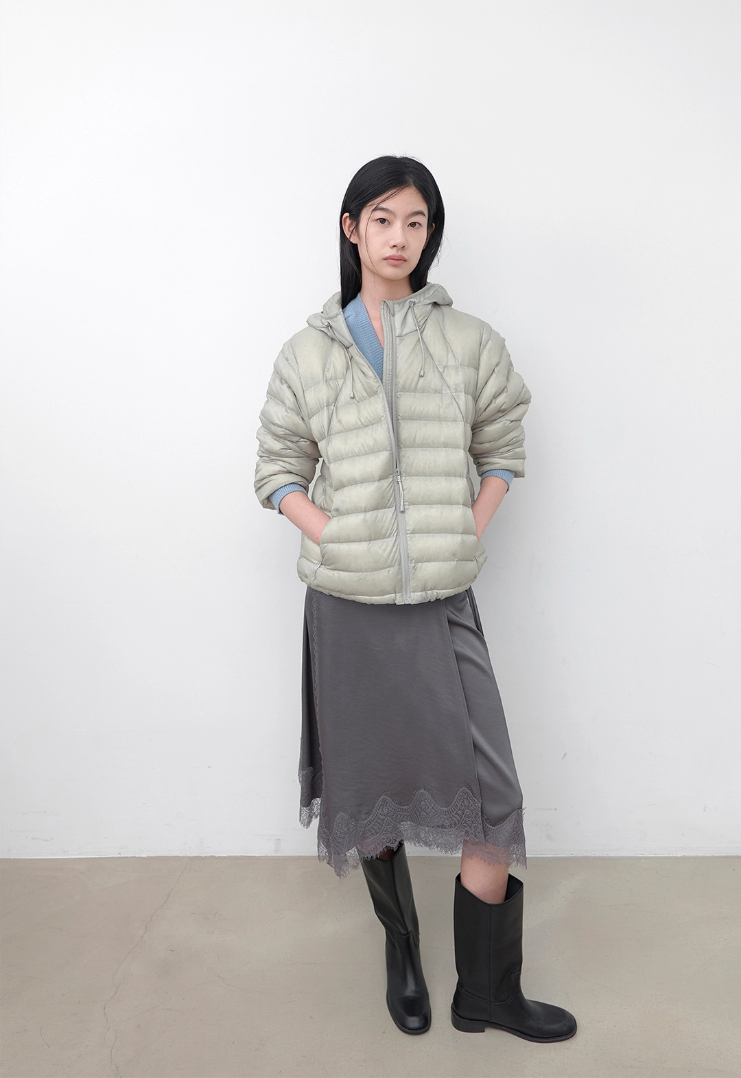 아뜰리에 나인 (JP-623)LIGHTWEIGHT HOODY DUCK DOWN 상품 이미지 3