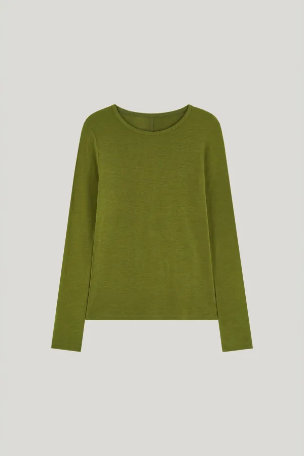 [Restock] wool line t-shirt_olive