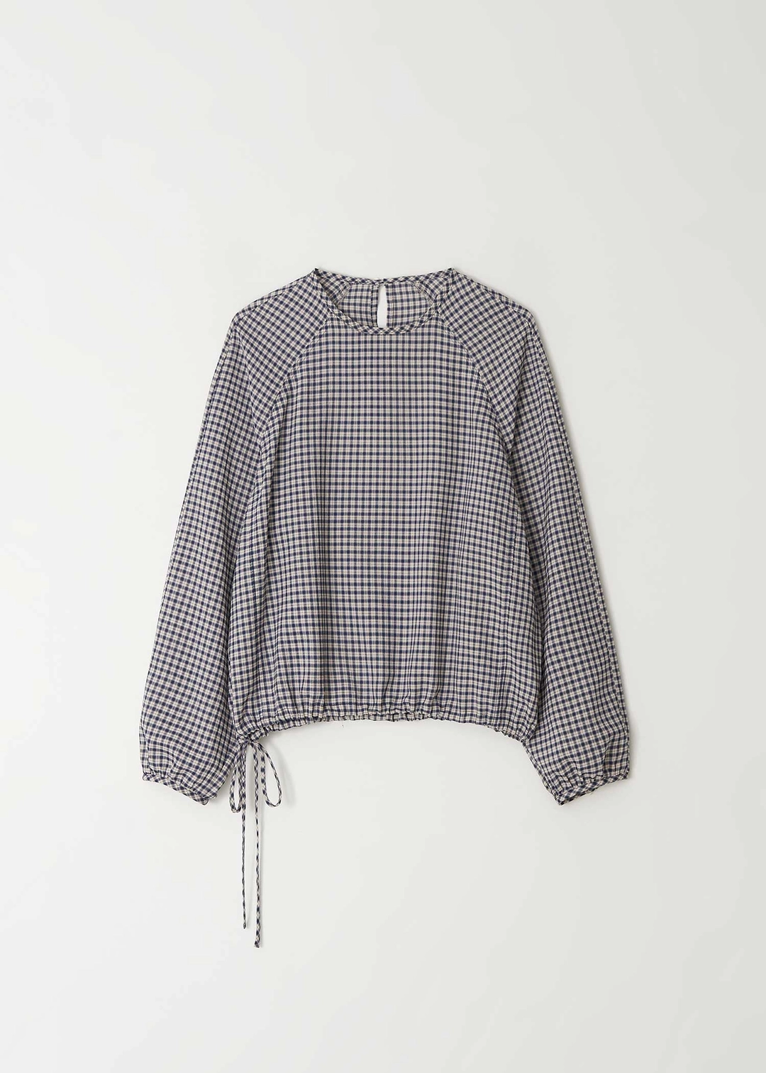 더라이 Check String Blouse(Navy) 상품 이미지 2