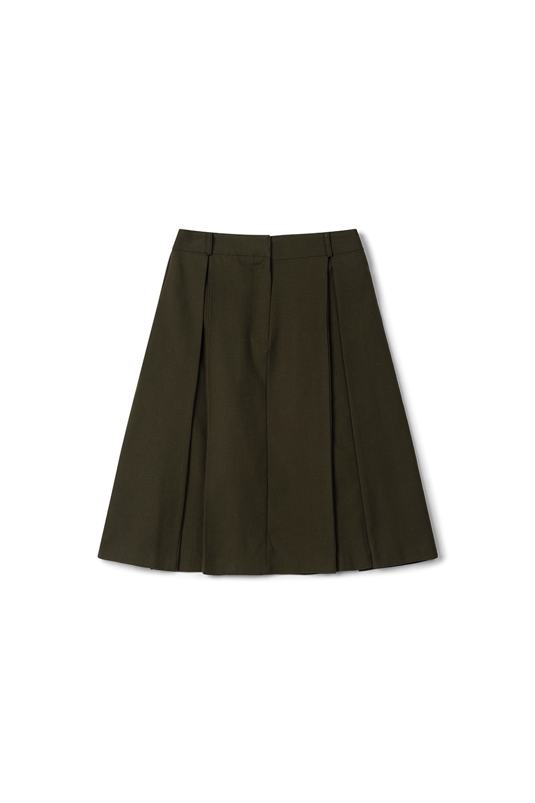 위드아웃썸머 Page pintuck skirt_khaki 상품 이미지 1