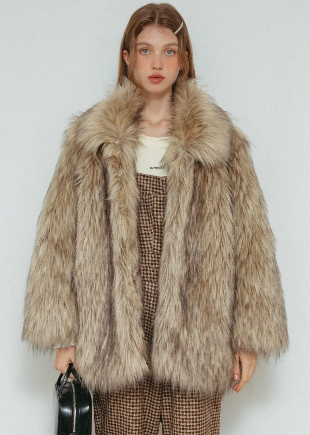 온무드 [LAST RESTOCK] Have Mix Fur Half Coat 상품 이미지 2