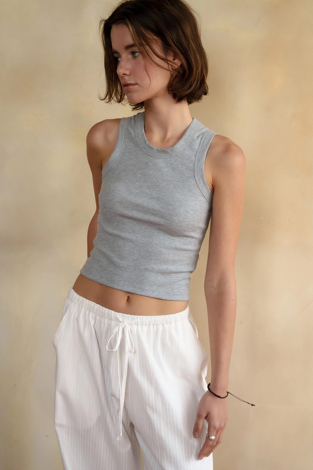 샤드라마 ERGO LINE SLEEVELESS T [MELANGE GRAY] 상품 이미지 2
