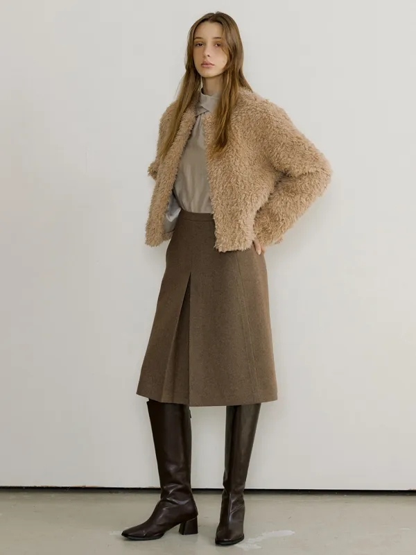 TOSCANA FAKE-FUR JK_BEIGE