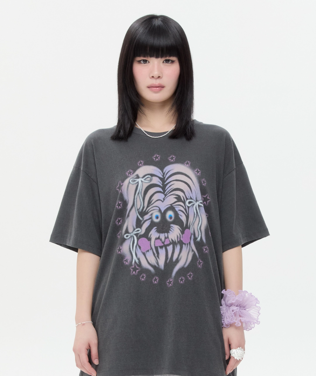 타입서비스 [2차] Furry Puppy Top [Charcoal] 상품 이미지 1