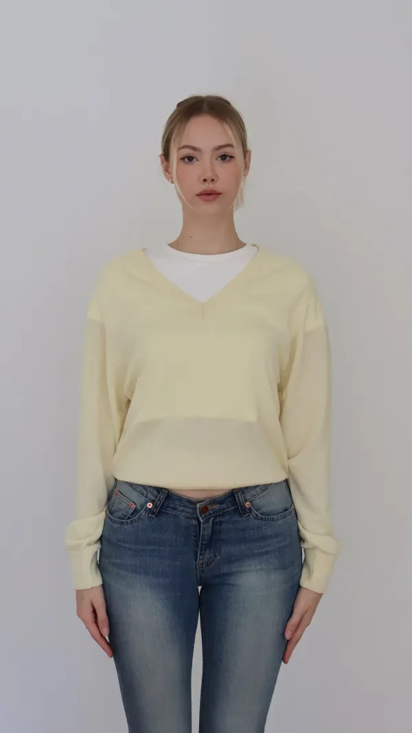 Woolcash Vneck knit