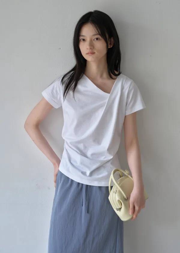 UNBALANCE TWIST TOP (sand ivory)
