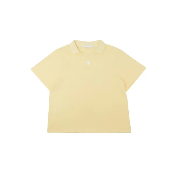 Piv\'vee Club Round Neck PK Shirt (mist yellow)