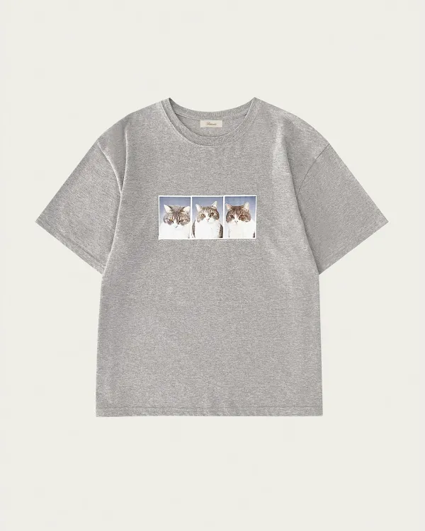 [Pre-order] Meonzi T-shirts - Melange Gray