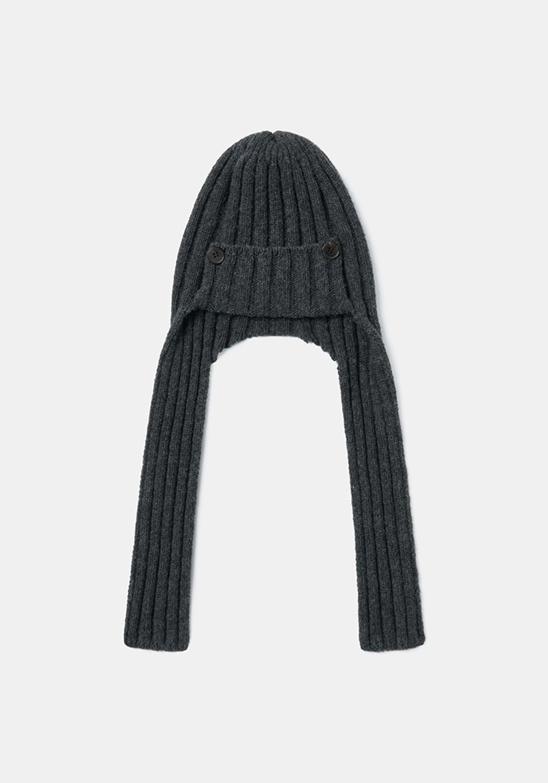 이브세이지 Button beanie (Charcoal) 상품 이미지 3