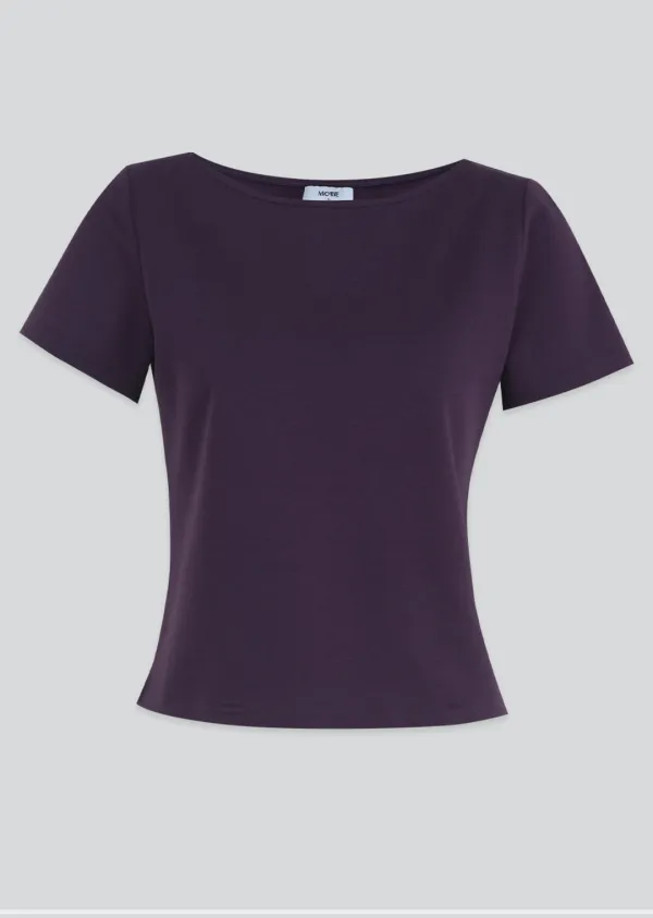  [44-120]  Mivedi Boatneck Half Sleeve Tee  미브디 보트넥 하프 슬리브 티 (여름-데일리룩-캐주얼룩-보트넥-베이직-베이직티셔츠-실루엣보완-세미기장-반팔티셔츠-기본티셔츠-빅사이즈-자체제작) 