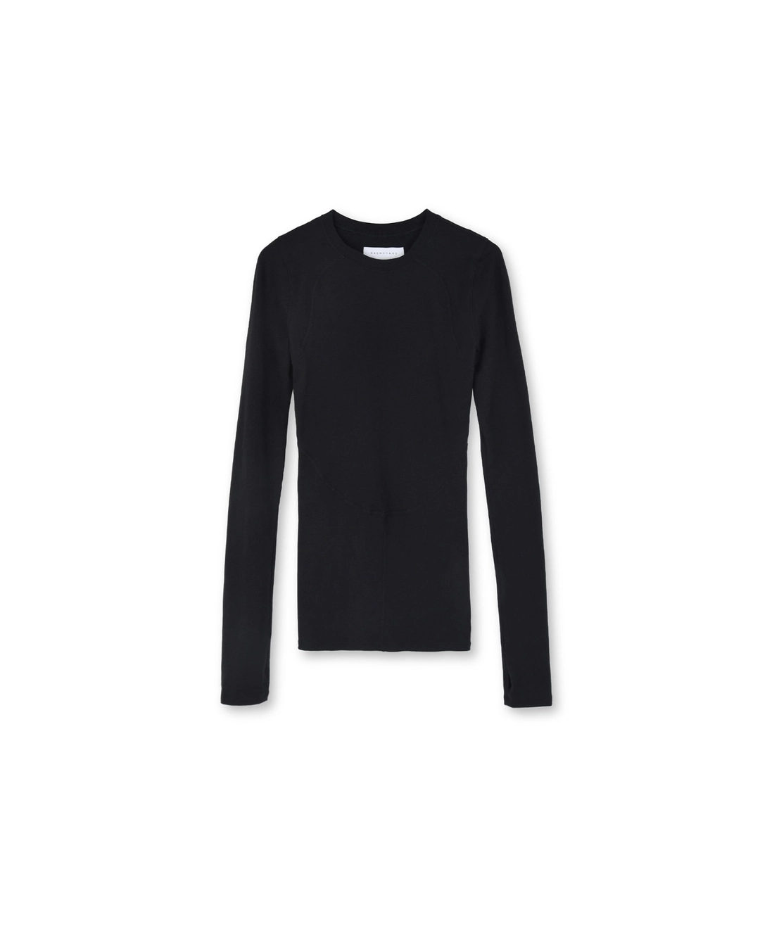 브라운야드 23FW W Line Long Sleeves, Black 상품 이미지 1