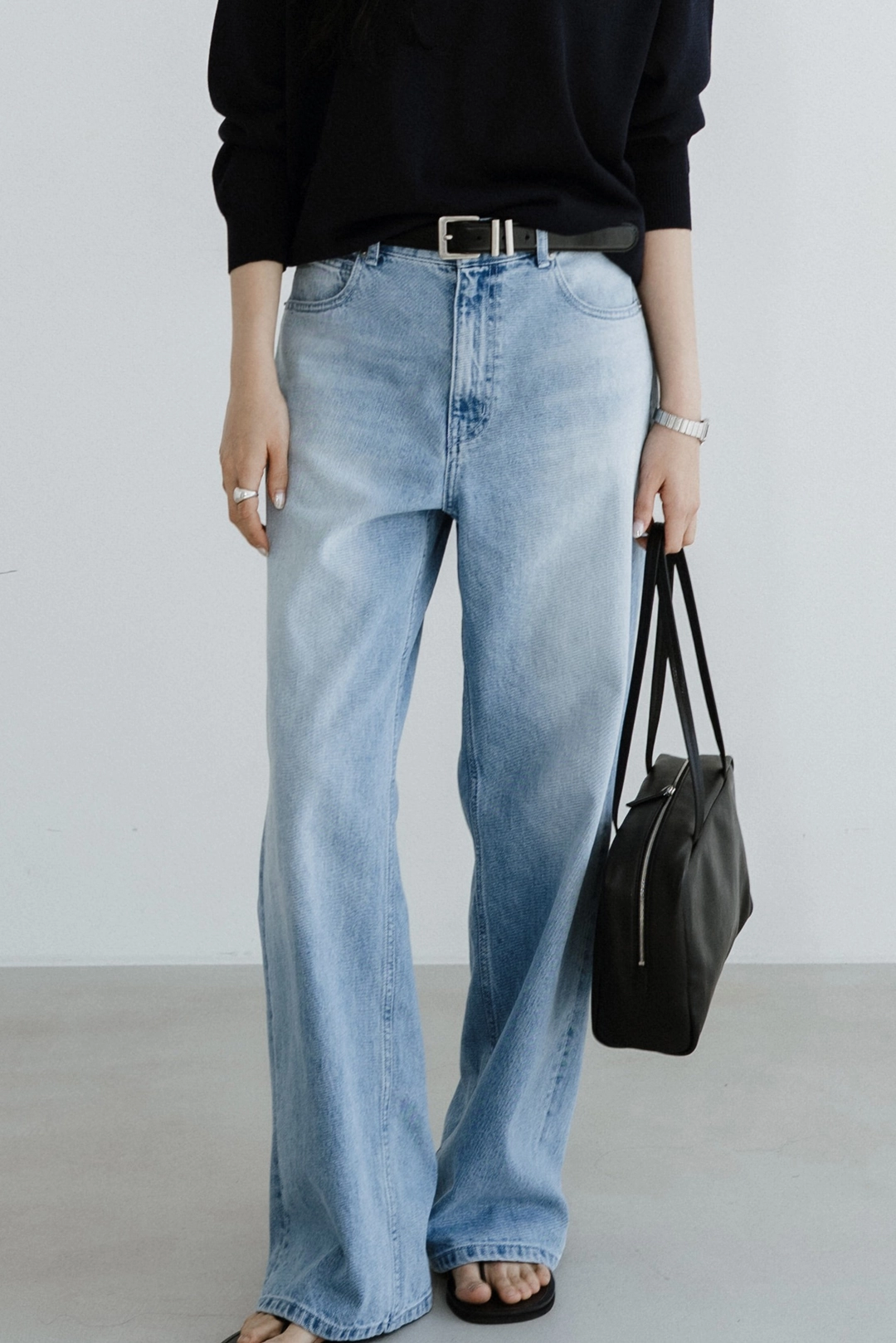 스앨더 31124_Light blue loose-fit jeans 상품 이미지 2