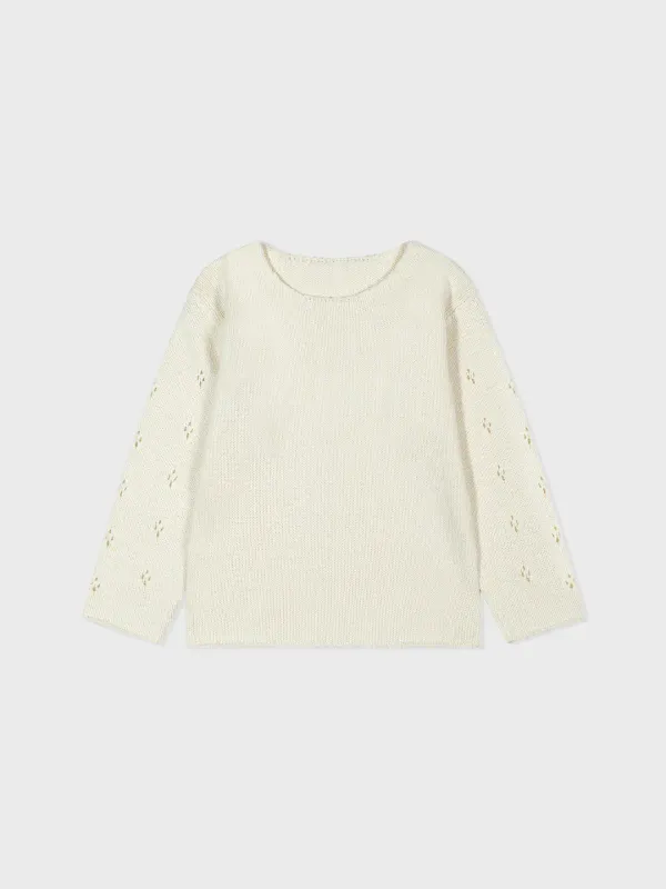 Pointelle Sweater_Ivory